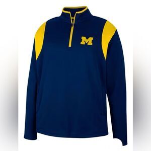 Colosseum Michigan wolverine navy blue fleece